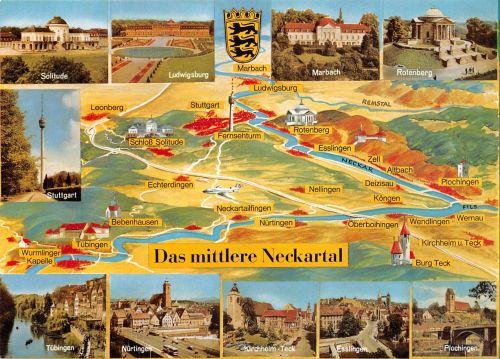 Das mittlere Neckartal Mehrbildkarte ngl 190.491
