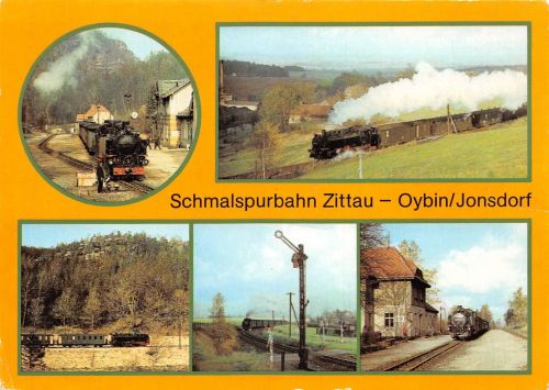 Zittau Schmalspurbahn Mehrbildkarte ngl 190.586