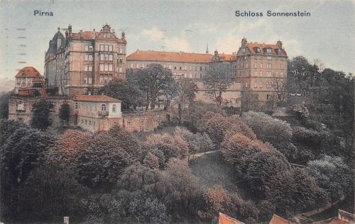 Pirna (Elbe) Schloß Sonnenstein gl1919 190.888