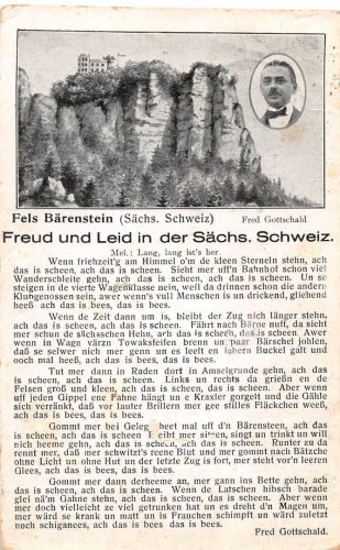 Bärenstein (Sächs. Schweiz) mit Gedicht gl1938 190.993