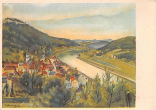 Königstein (Sachsen) Festung Künstlerkarte sign. ngl 191.002