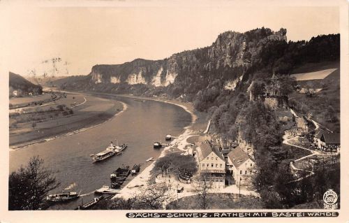 Rathen (Sächsische Schweiz) mit Basteiwände gl1931 191.081