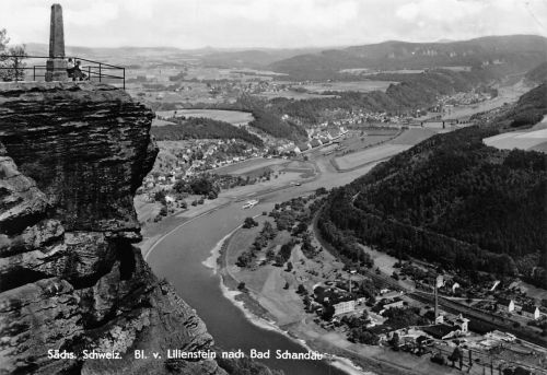 Bad Schandau Blick vom Lilienstein gl 191.228