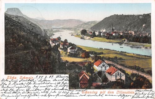 Bad Schandau mit Lilienstein gl1902 191.265