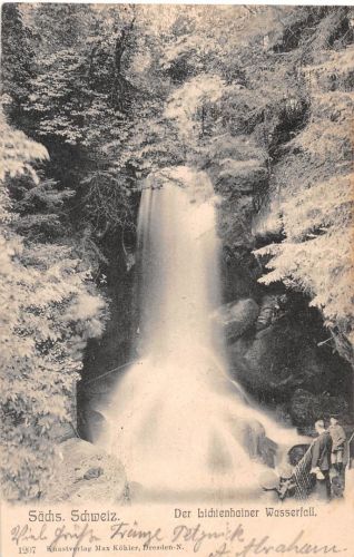 Sächs. Schweiz Lichtenhainer Wasserfall gl1905 191.360