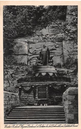 Lohmen / Sa. Lochmühle Wagner Denkmal ngl 191.422