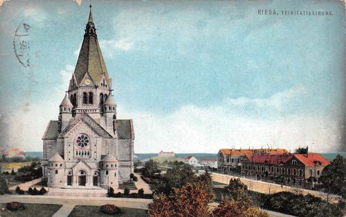 Riesa a.d. Elbe Trinitatiskirche gl1918 191.512