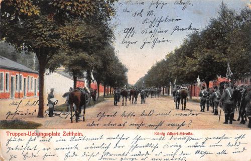 Zeithain Truppenübungspl. K. Albert-Straße feldpgl1915 191.542