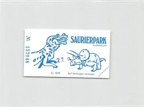 Großwelka Sauriergarten Eintrittskarte ngl 192.231