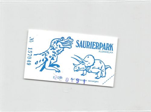 Großwelka Sauriergarten Eintrittskarte ngl 192.233
