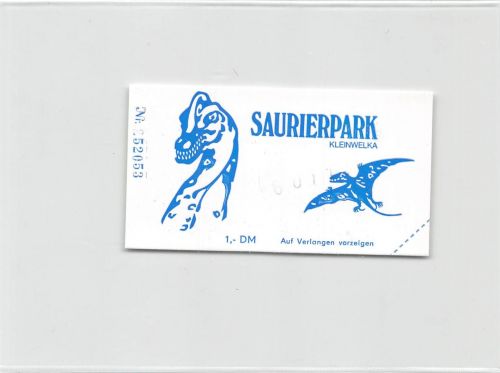 Großwelka Sauriergarten Eintrittskarte ngl 192.237