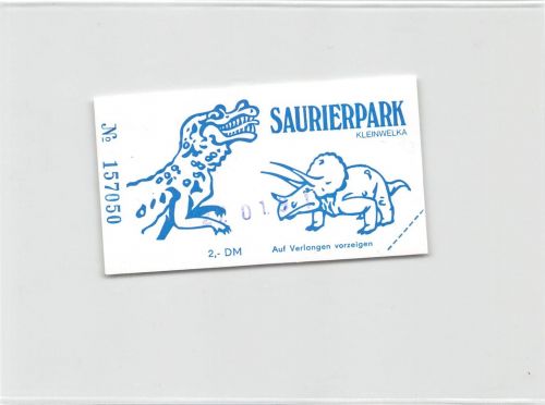 Großwelka Sauriergarten Eintrittskarte ngl 192.238