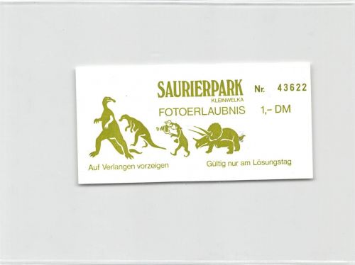 Großwelka Sauriergarten Fotoerlaubnis ngl 192.239