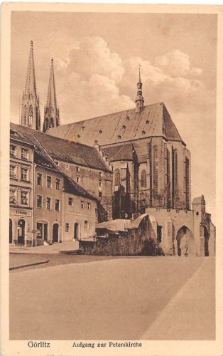 Görlitz Aufgang zur Peterskirche feldpgl1940 193.015