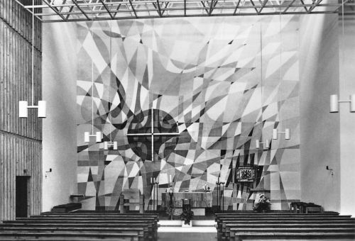 Karl-Marx-Stadt St.-Franziskus-Gemeinde Blick zum Altar ngl 193.057