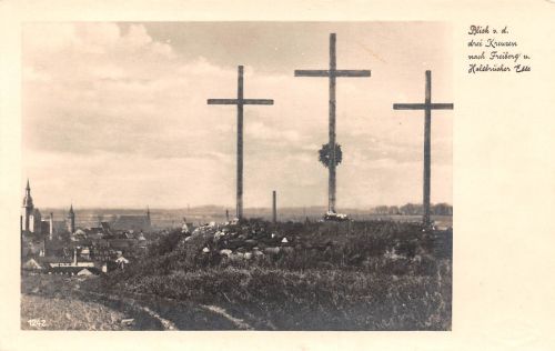 Freiberg (Sachsen) Blick von den 3 Kreuzen ngl 193.204