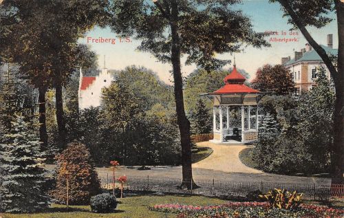 Freiberg (Sachsen) Blick in den Albertpark gl1911 193.213