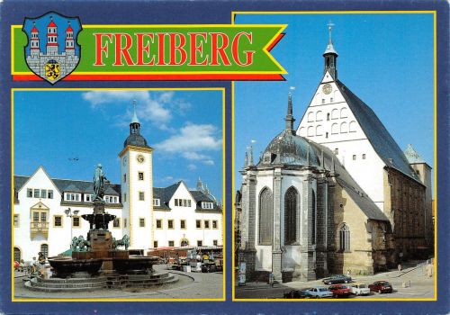 Freiberg (Sachsen) Mehrbildkarte Archivkarte ngl 193.215