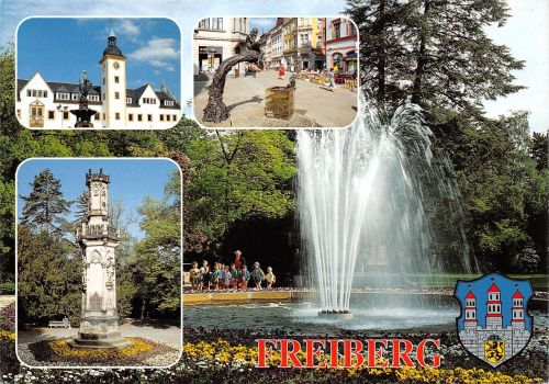 Freiberg (Sachsen) Mehrbildkarte Archivkarte ngl 193.217