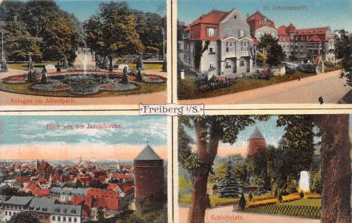 Freiberg (Sachsen) Mehrbildkarte gl1917 193.219