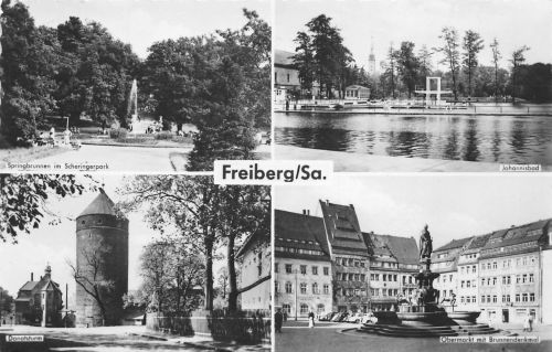 Freiberg (Sachsen) Mehrbildkarte gl1960 193.221