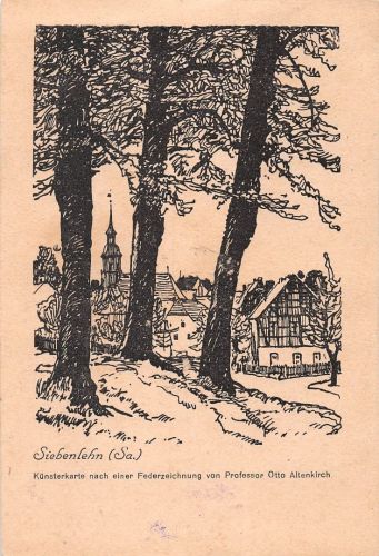 Siebenlehn i.Sa. Teilansicht Künstlerkarte gl1946 193.317