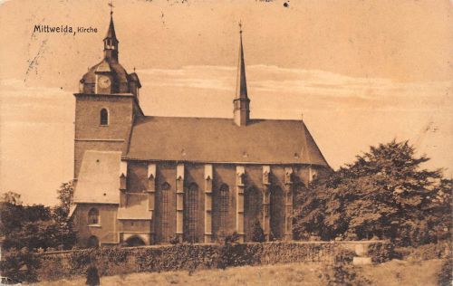 Mittweida in Sachsen Kirche gl1912 193.342