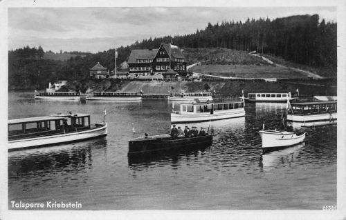 Kriebstein Talsperre mit Gaststätte ngl 193.361