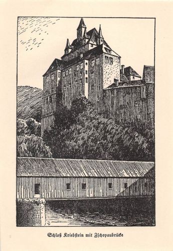 Kriebstein Schloß Künstlerkarte keine AK ngl 193.369
