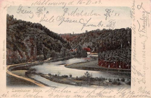 Kriebstein Lauenhainer Mühle gl1903 193.372