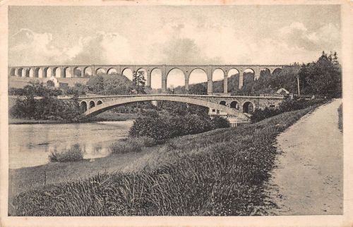 Rochsburg a. d. Mulde Göhrner Eisenbahnbrücke ngl 193.477