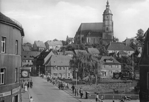 Penig i.Sa. Blick zur Muldenbrücke ngl 193.488