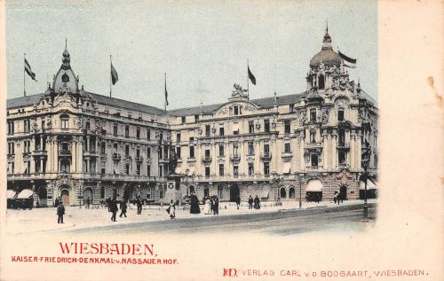 Wiesbaden Kaiser-Friedrichdenkmal Nassauer Hof ngl 193.498