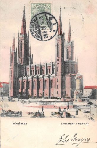Wiesbaden Evangelische Hauptkirche gl1905 193.533