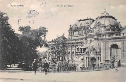 Wiesbaden Königl. Partie am Theater gl1910 193.560