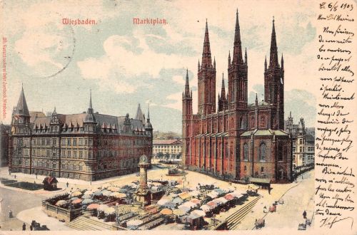 Wiesbaden Marktplatz gl1903 193.573