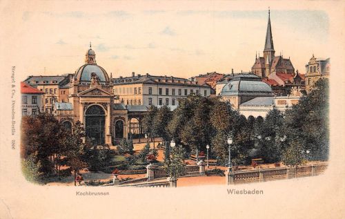 Wiesbaden Kochbrunnen Litho ngl 193.588