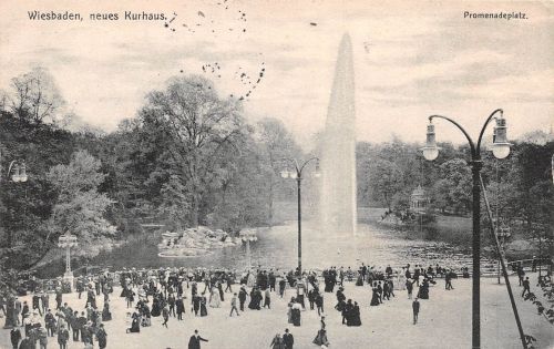 Wiesbaden Neues Kurhaus Promenade-Platz gl1907 193.623