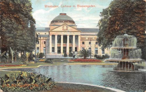 Wiesbaden Curhaus mit Blumengarten gl1911 193.635