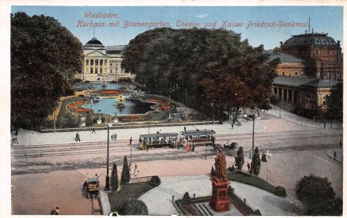 Wiesbaden Curhaus mit Blumengarten ngl 193.636