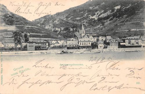 Assmannshausen a. Rhein Panorama gl1901 193.846