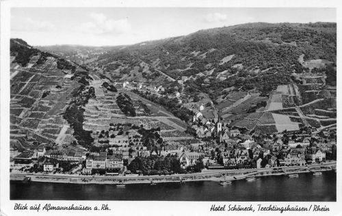Assmannshausen a. Rhein Panorama gl1954 193.847