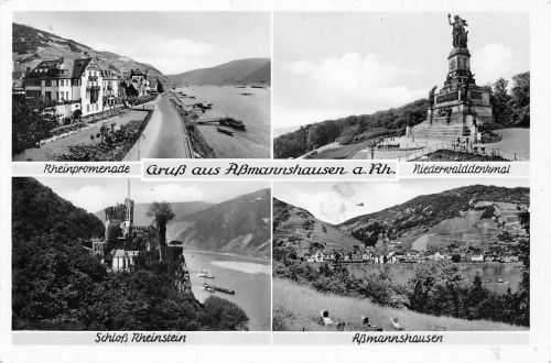 Assmannshausen a. Rhein Mehrbildkarte gl1955 193.852