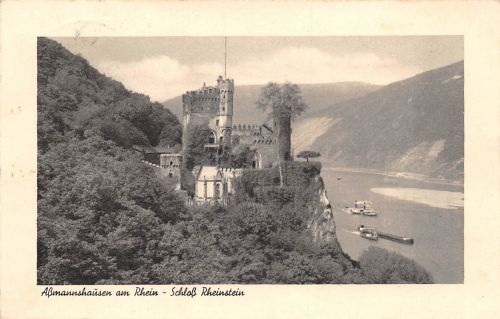 Schloß Rheinstein a.Rhein Panorama gl1950 193.927