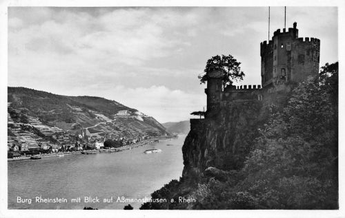 Schloß Rheinstein a.Rhein Blick auf Assmannshausen ngl 193.931
