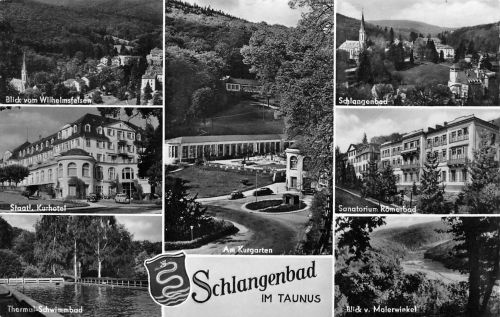 Schlangenbad i. T. Mehrbildkarte gl1966 194.004