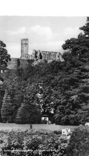 Königstein im Taunus Anlagen mit Burg gl1959 194.098