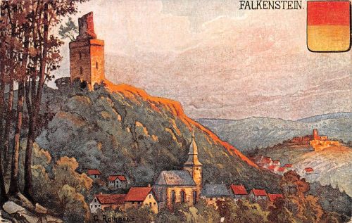 Falkenstein im Taunus Burg Künstlerkarte gl1912 194.109