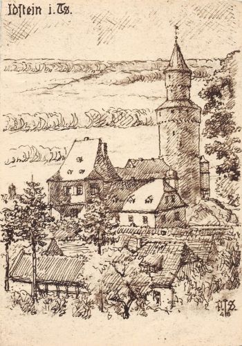 Idstein im Taunus Künstlerkarte sign. gl1952 194.228