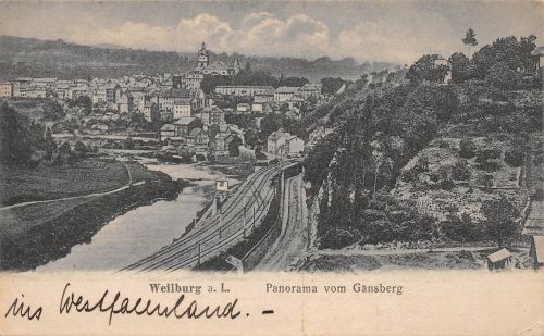 Weilburg a.d. Lahn Panorama vom Gänsberg gl1925 194.235